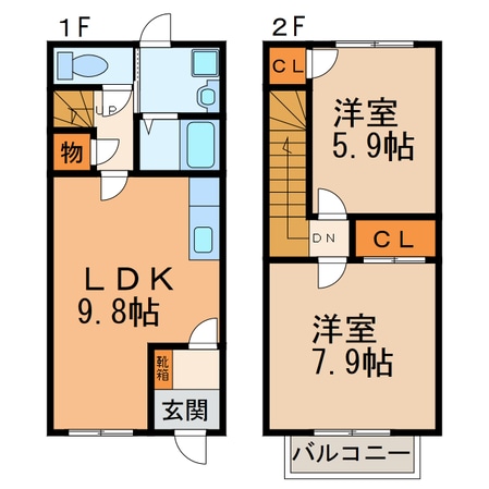 BrancheパインラトールＢ棟の物件間取画像